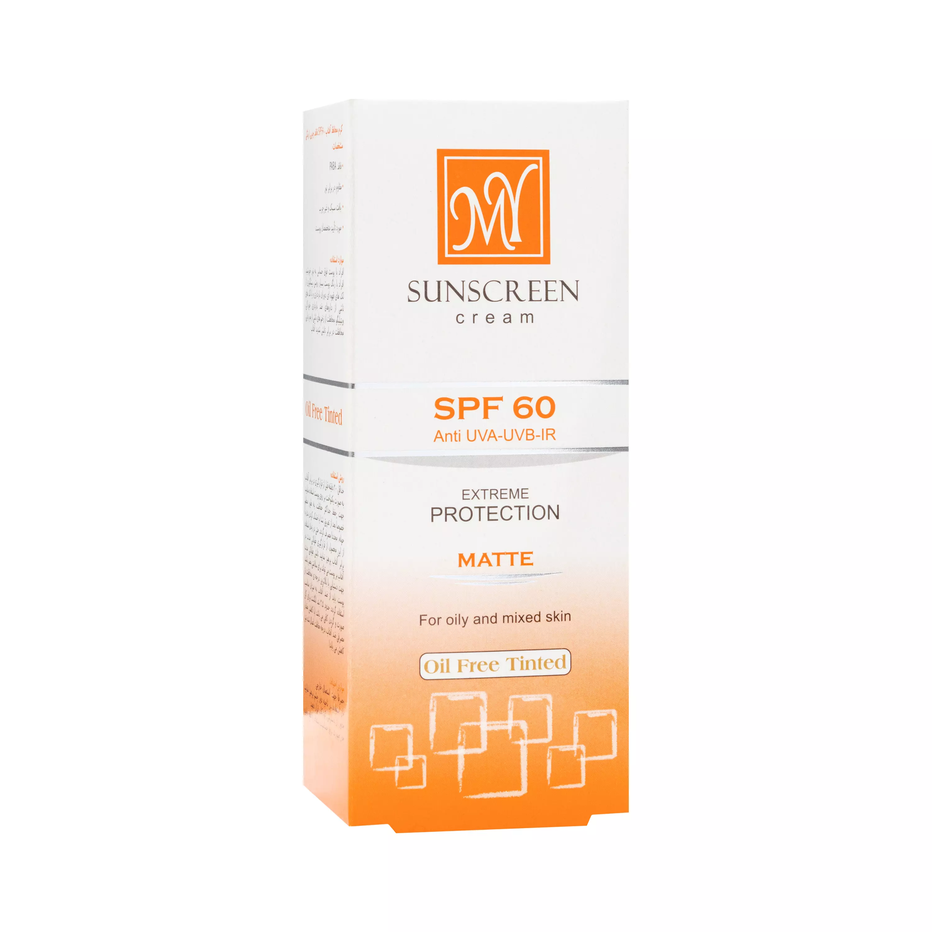 کرم ضد آفتاب SPF60 فاقد چربی رنگی 50 میلی لیتر مای